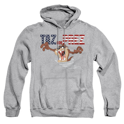Looney Tunes Taz For Prez 3 Mens Hoodie Athletic Heather Officially Licensed