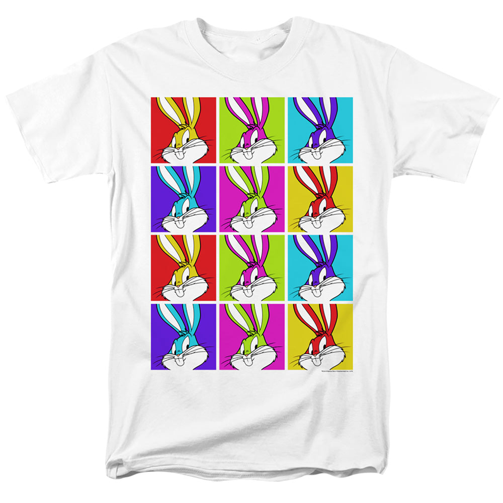 Looney Tunes Bugs Tiles Mens T Shirt White Officially Licensed