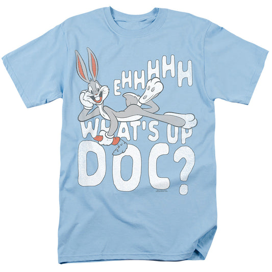 Looney Tunes Whats Up Mens T Shirt Light Blue Officially Licensed
