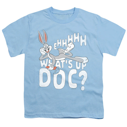 Looney Tunes Whats Up Kids Youth T Shirt Light Blue Officially Licensed