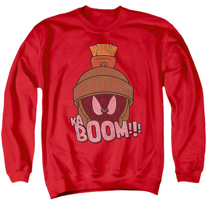 Looney Tunes Kaboom Mens Crewneck Sweatshirt Red Officially Licensed