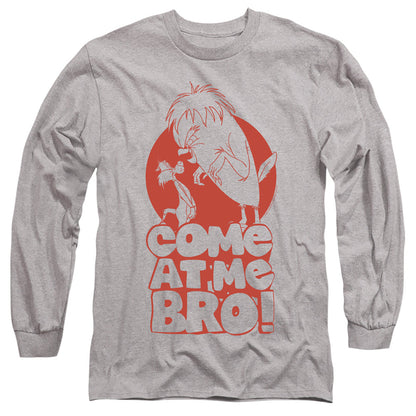 Looney Tunes Come At Me Mens Long Sleeve Shirt Athletic Heather Officially Licensed Officially Licensed