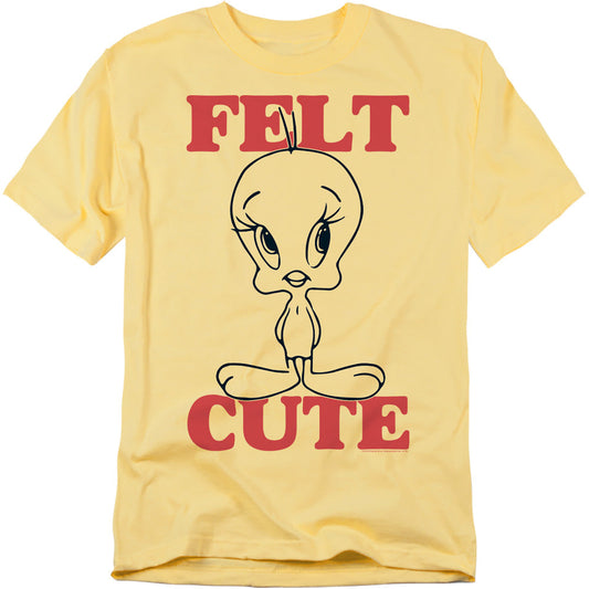Looney Tunes Felt Cute Mens T Shirt White Officially Licensed