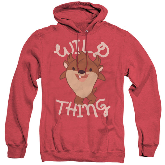 Looney Tunes Wild Thing Kid Heather Mens Hoodie Red Officially Licensed