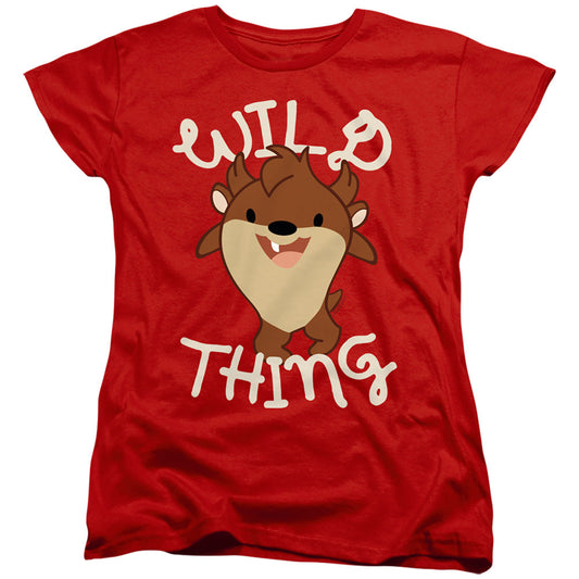Looney Tunes Wild Thing Kid Womens T Shirt Red Officially Licensed
