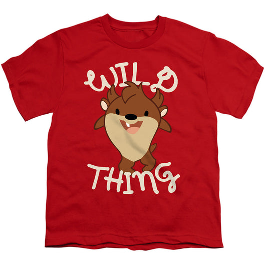 Looney Tunes Wild Thing Kid Kids Youth T Shirt Red Officially Licensed