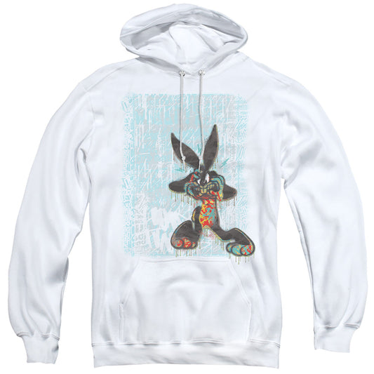 Looney Tunes Graffiti Rabbit Mens Hoodie White Officially Licensed