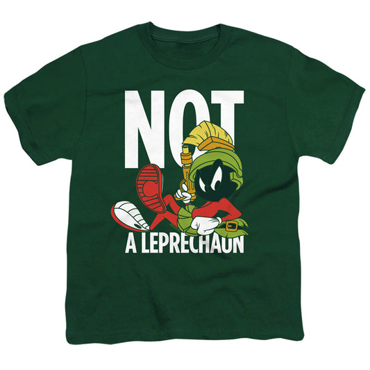Looney Tunes Not a Leprechaun Kids Youth T Shirt Hunter Green Officially Licensed