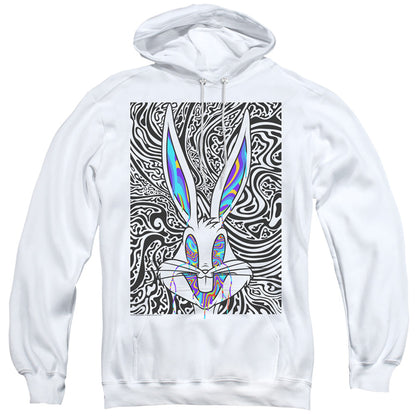 Looney Tunes Wild Bugs Mens Hoodie White Officially Licensed