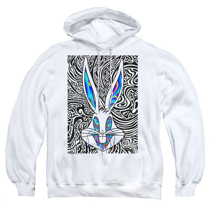 Looney Tunes Wild Bugs Mens Hoodie White Officially Licensed