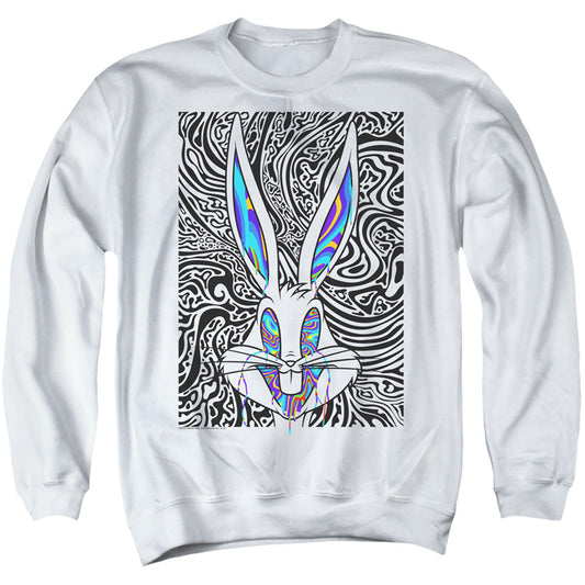 Looney Tunes Wild Bugs Mens Crewneck Sweatshirt White Officially Licensed