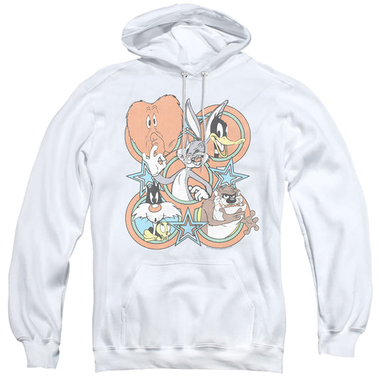 Looney Tunes Screen Stars Mens Hoodie White Officially Licensed