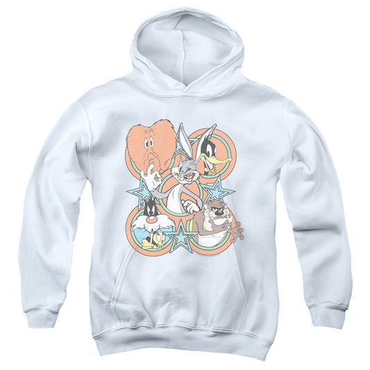 Looney Tunes Screen Stars Kids Youth Hoodie White Officially Licensed