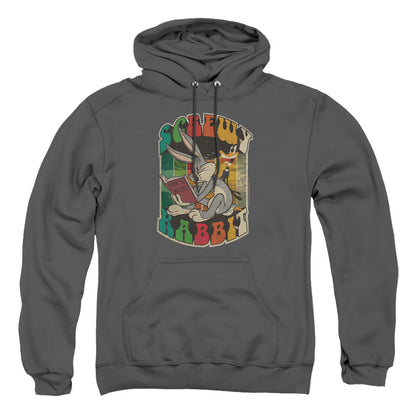Looney Tunes Screwy Rabbit Mens Hoodie Charcoal Officially Licensed