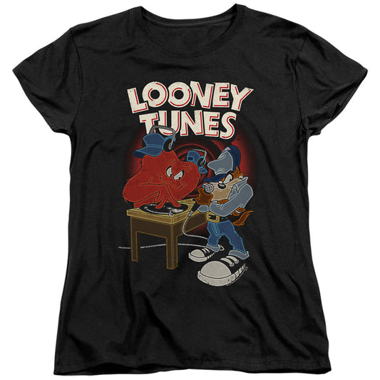 Looney Tunes Dj Looney Tunes Womens T Shirt Black Officially Licensed