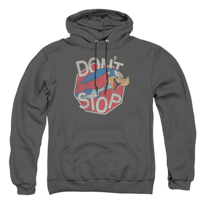 Looney Tunes Dont Stop Mens Hoodie Charcoal Officially Licensed
