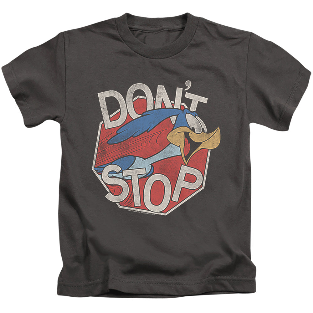Looney Tunes Dont Stop Juvenile Kids Youth T Shirt Charcoal Officially Licensed