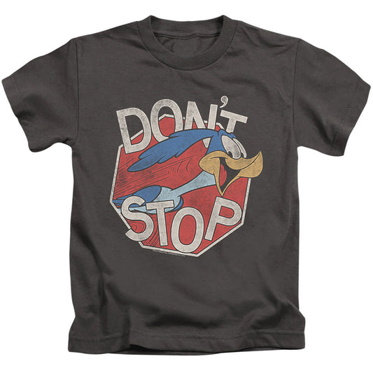 Looney Tunes Dont Stop Juvenile Kids Youth T Shirt Charcoal Officially Licensed
