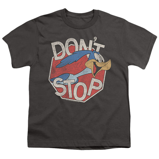 Looney Tunes Dont Stop Kids Youth T Shirt Charcoal Officially Licensed