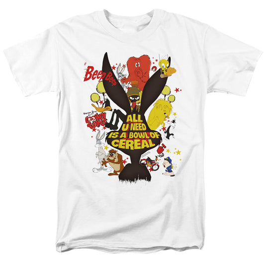 Looney Tunes Cereal Mens T Shirt White Officially Licensed