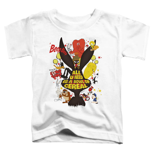 Looney Tunes Cereal Toddler Kids Youth T Shirt White Officially Licensed