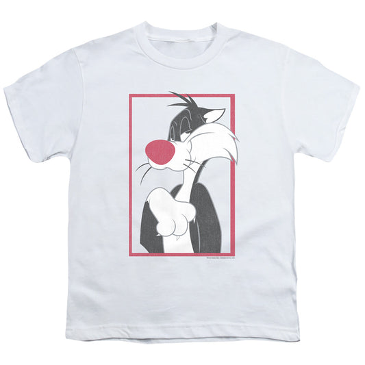 Looney Tunes Sylvester Kids Youth T Shirt White Officially Licensed