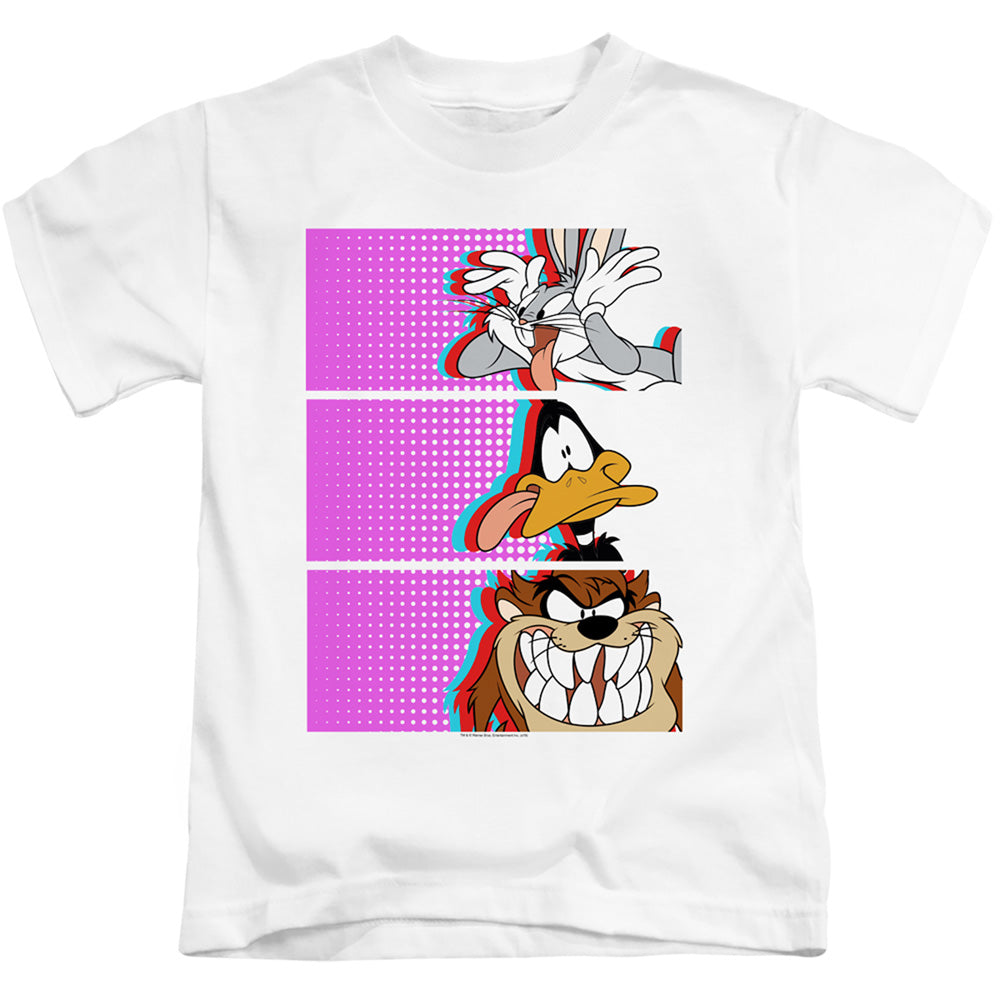 Looney Tunes Tiles Juvenile Kids Youth T Shirt White Officially Licensed
