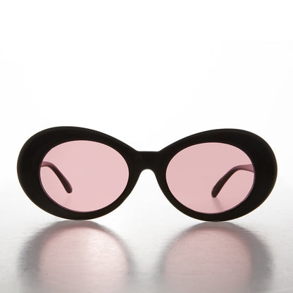 Colored Lens Oval Cat Eye Clout Sunglass - Lulu 4