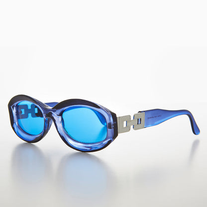 Thick Wide Frame with Chain Link Temples - Lyric