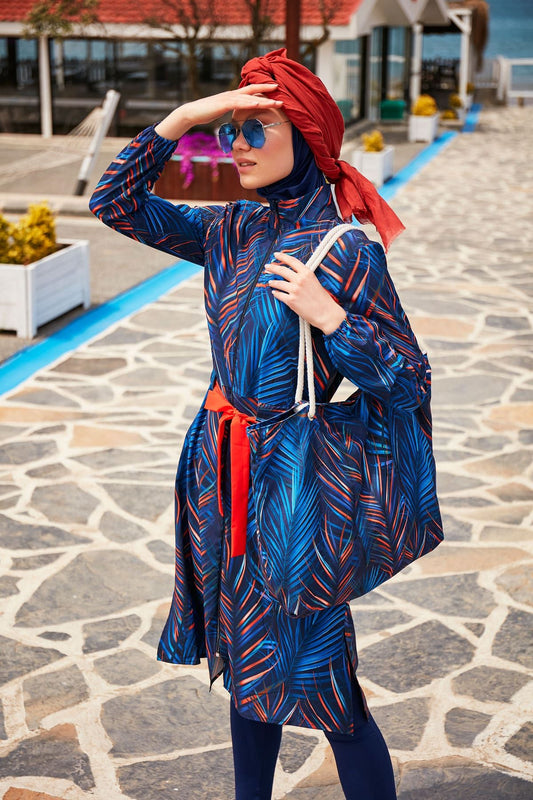 Navy  Beach Bag C2305