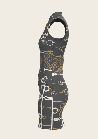 Grey Cable Golf Dress