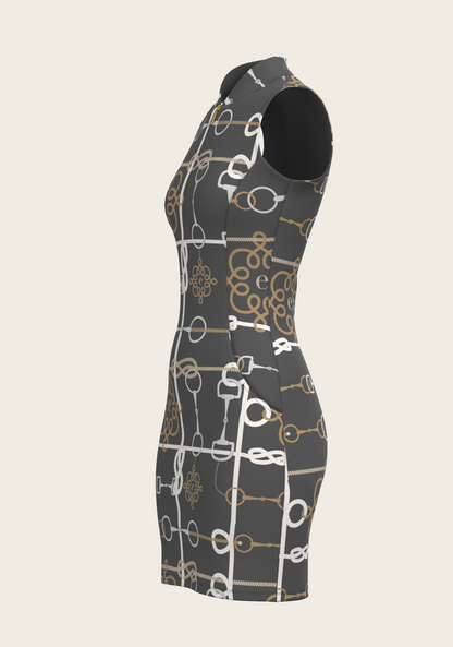 Grey Cable Golf Dress