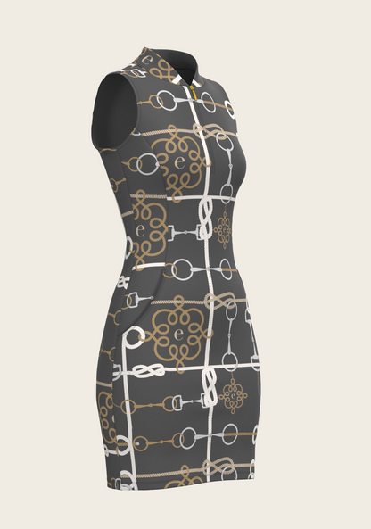 Grey Cable Golf Dress