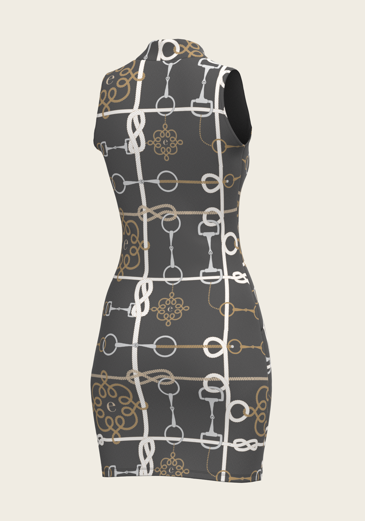 Grey Cable Golf Dress
