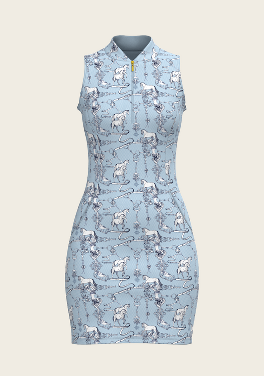 Sky Blue Carnival Golf Dress