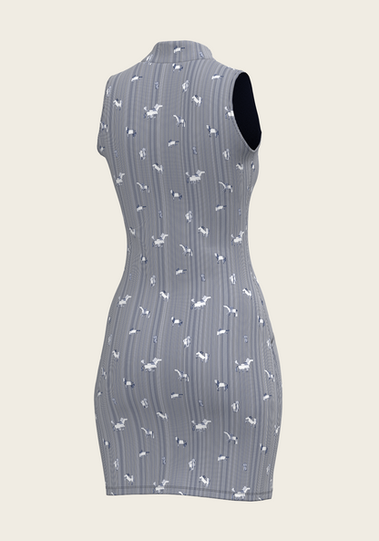 Navy Stripes Golf Dress