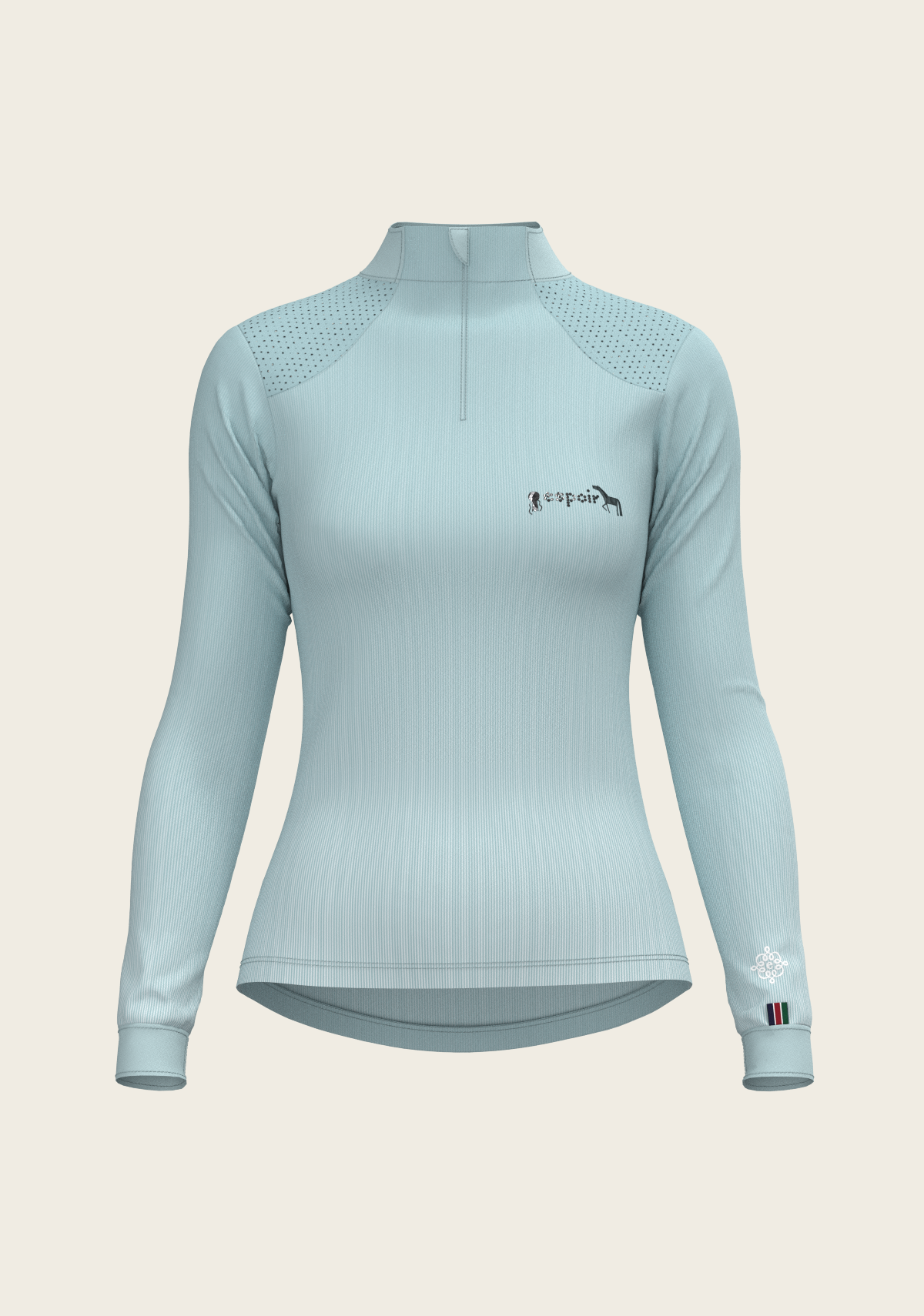 Stripes on Sky Blue Sport Sun Shirt
