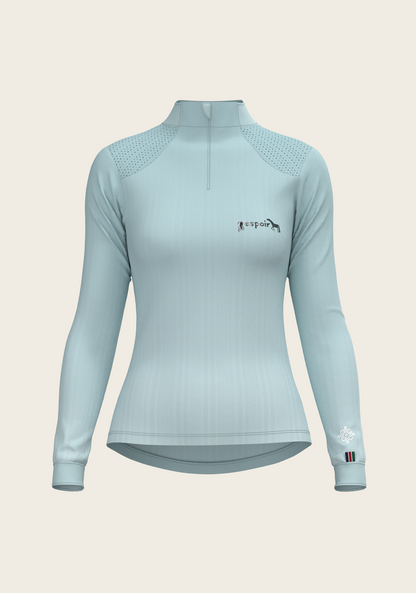 Stripes on Sky Blue Sport Sun Shirt