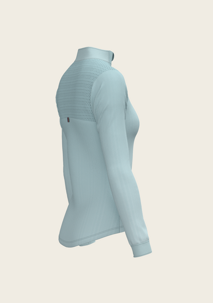 Stripes on Sky Blue Sport Sun Shirt