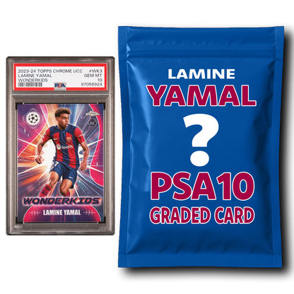 Lamine Yamal PSA 10 Graded Card Mystery Pack