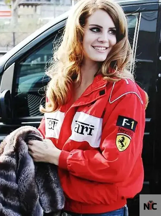 Lana Del Rey Ferrari Bomber Jacket