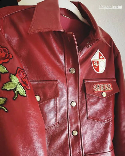 Lana Del Rey Super Bowl LVIII Red Jacket