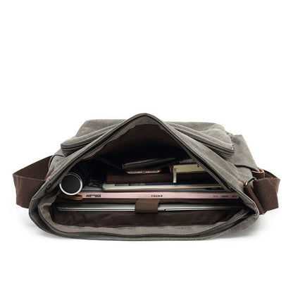 Large Canvas Messenger Bag