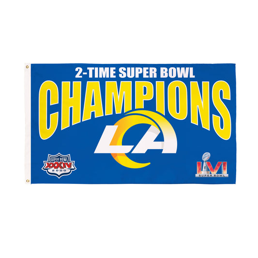 LA Rams Super Bowl Superbowl VLI Champions Football 3x5 Flag