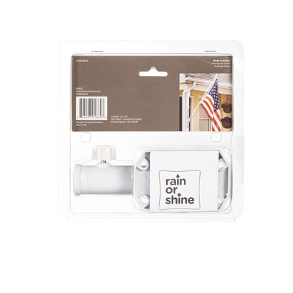 White Metal Flag Bracket