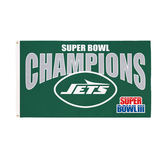 New York Jets Superbowl III Champions Football 3x5 Flag