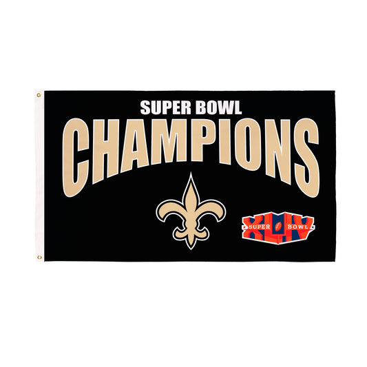 New Orleans Saints Superbowl XLIV Champions Football 3x5 Flag