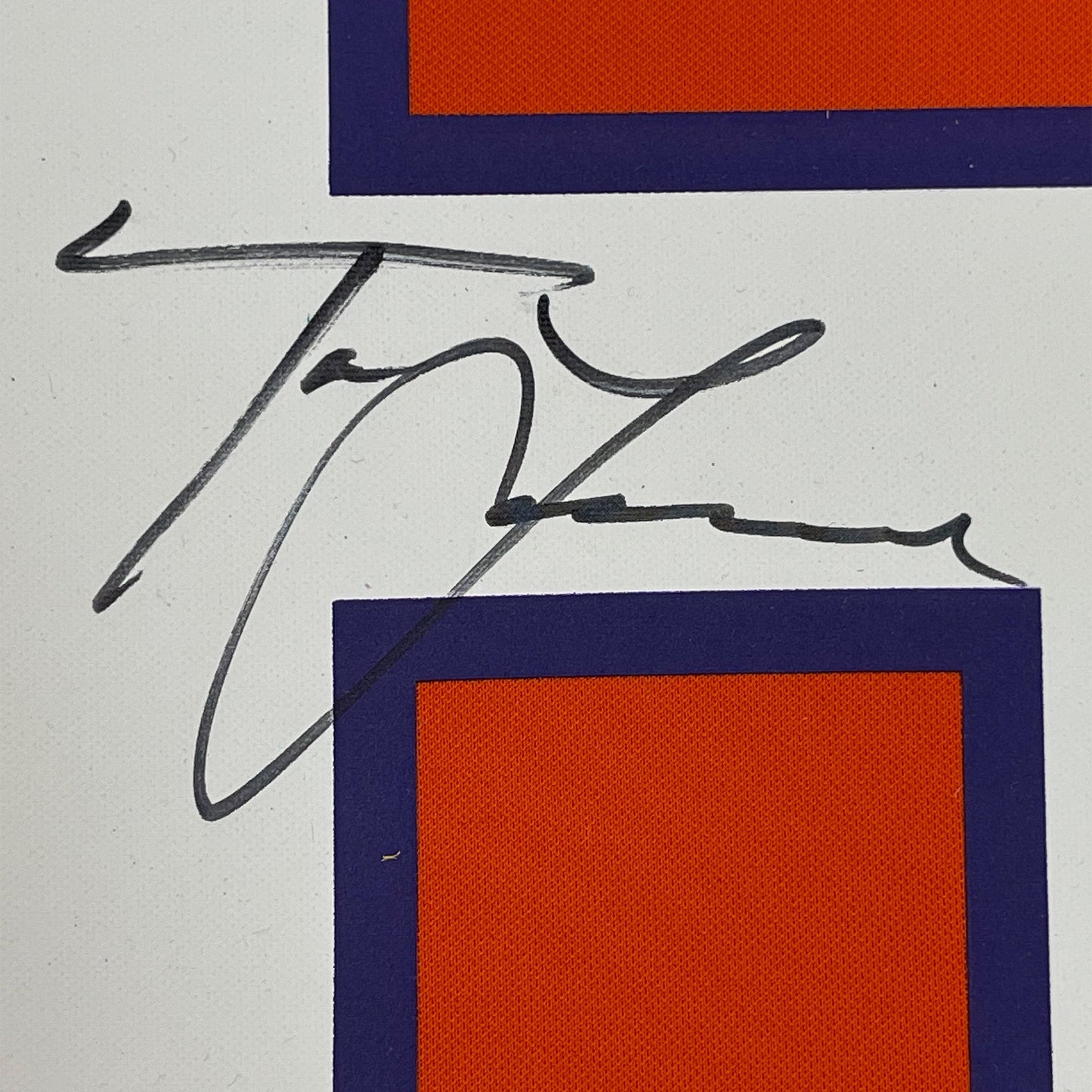 Framed Autographed/Signed Trevor Lawrence 35x39 Clemson Tigers Orange Authentic Nike College Football Jersey Fanatics COA