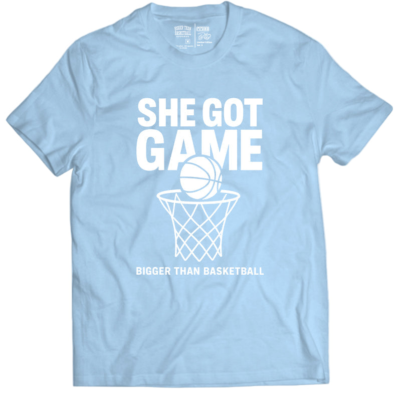 She Got Game - T-Shirt - Light Blue