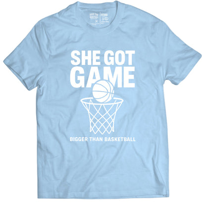 She Got Game - T-Shirt - Light Blue